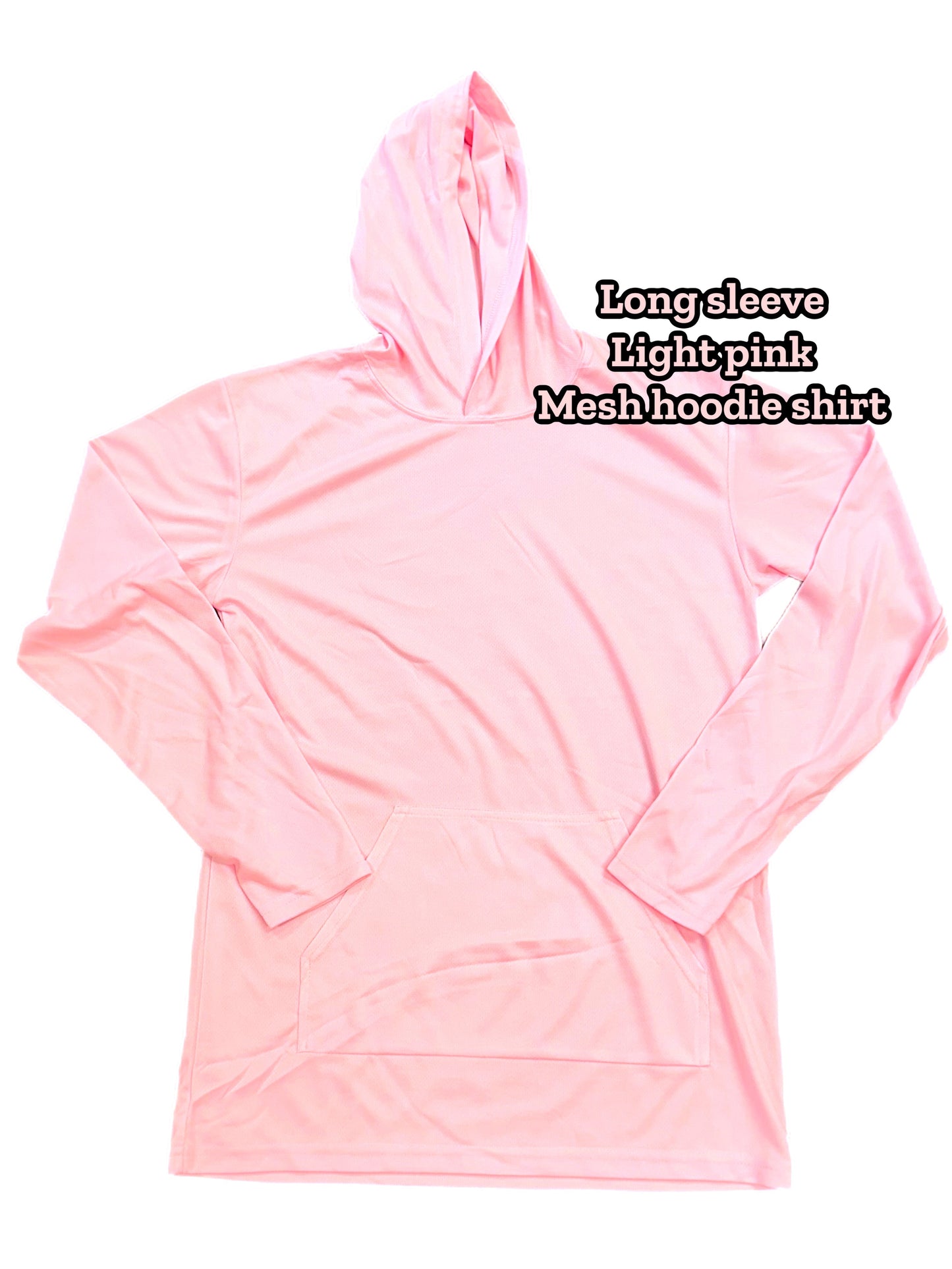 Sublimation mesh hoodie shirt with kangaroo pouch We Sub’N