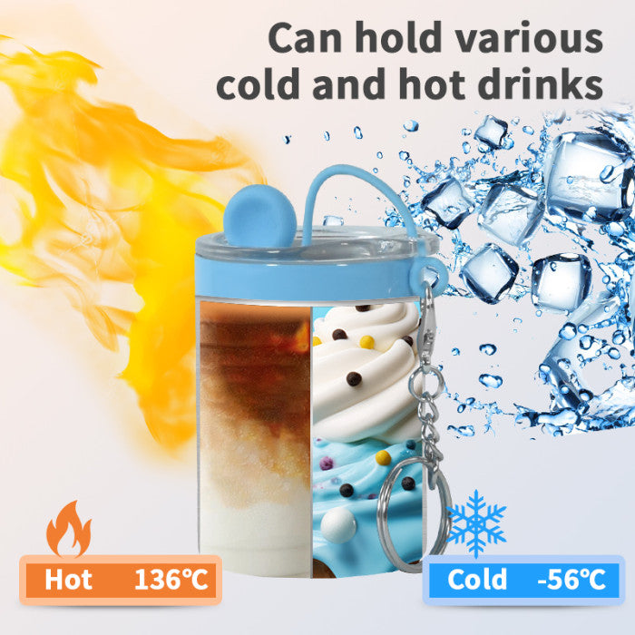 Sublimation 3oz STRAIGHT mini tumbler shot keychain We Sub’N