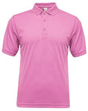 Short sleeve mesh polo shirt 100% polyester (not dri fit clingly feel)
