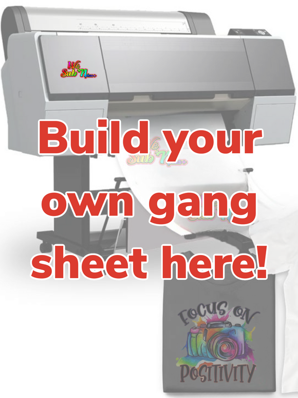 Build your own dtf gang sheet NO SETUP FEE 24-48 HRS TURNAROUND
