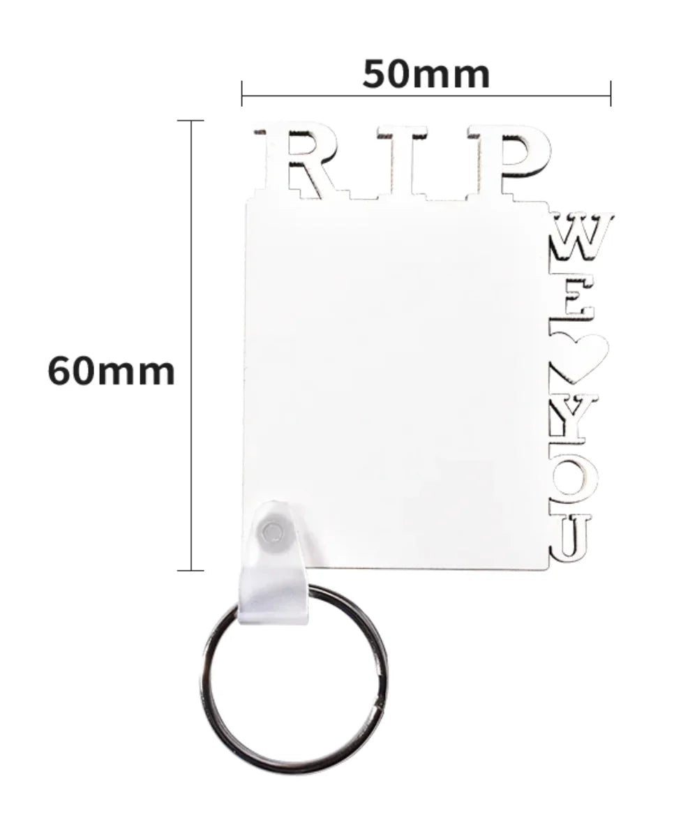 Sublimation MDF RIP WE LOVE YOU mdf We Sub’N