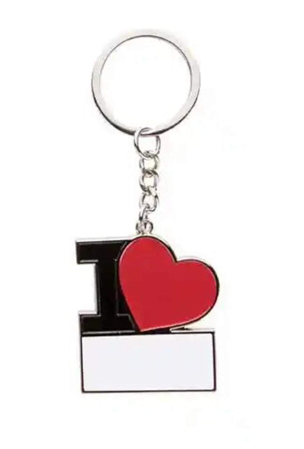 Sublimation I heart keychain(rectangle blank) We Sub’N