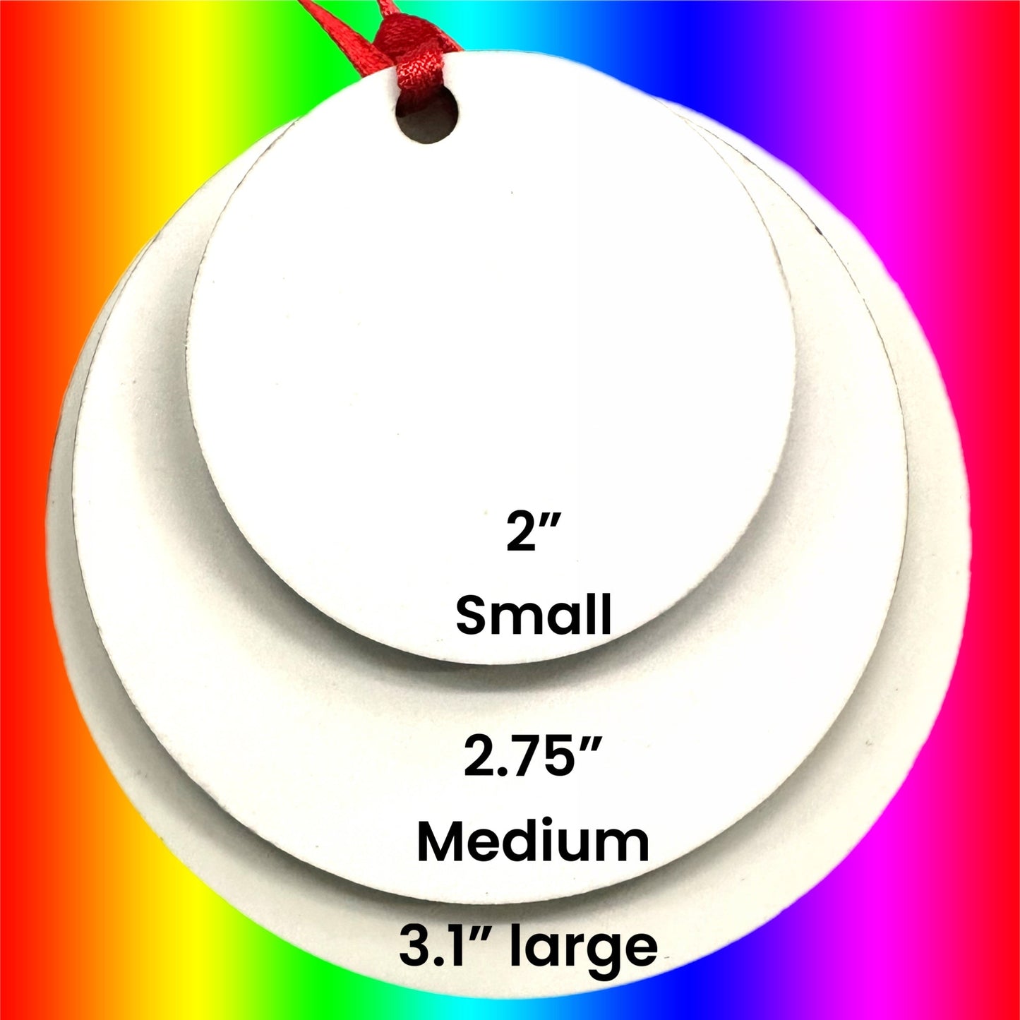 Double Sided MDF Christmas Ornaments for Sublimation We Sub’N