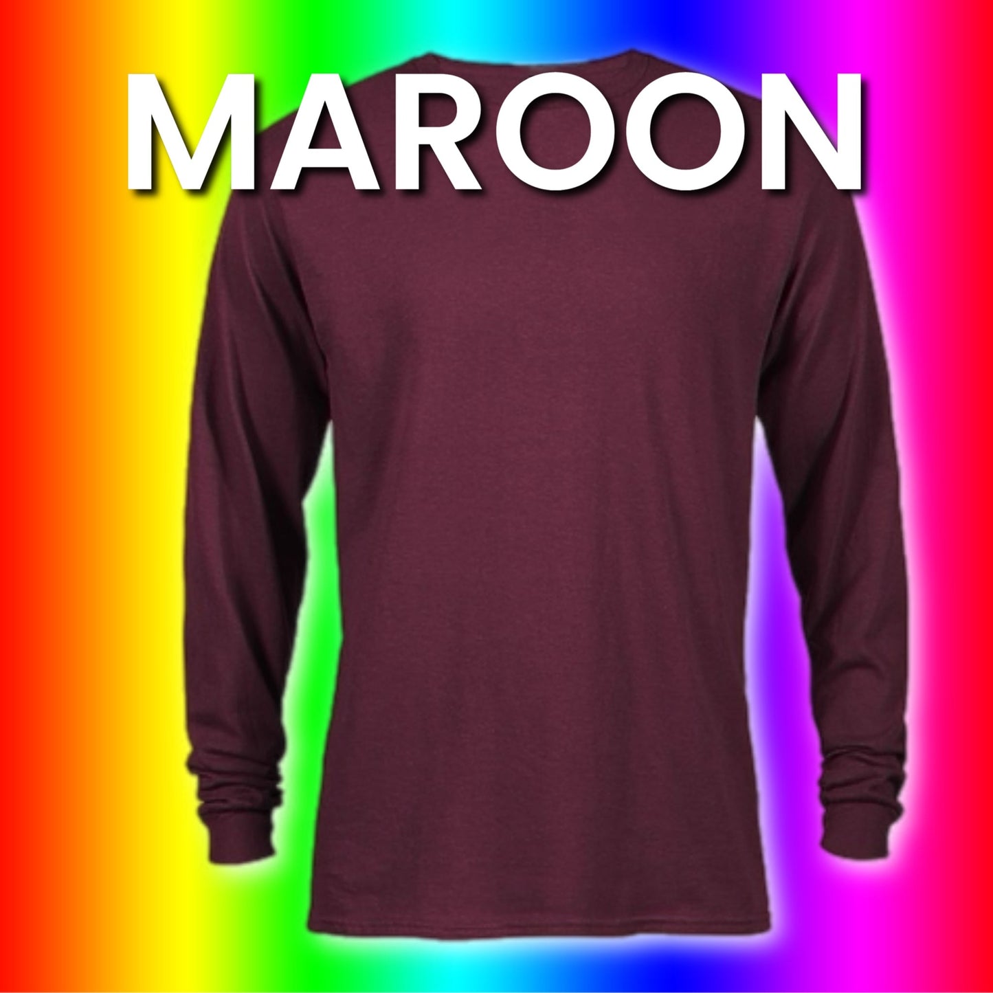 LONG SLEEVE Colored cotton feel Unisex Basic (light weight) Sublimation T-shirt We Sub’N