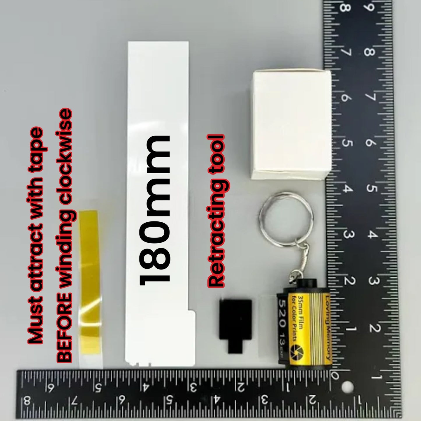 Sublimation film roll canister keychain We Sub’N
