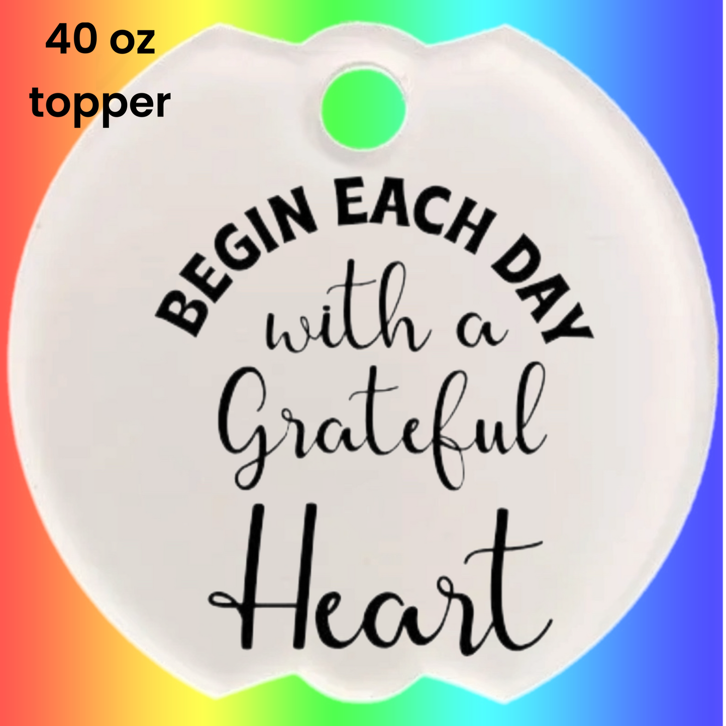 Sublimation 40oz and 30/20oz acrylic tumbler topper name tag blank We Sub’N