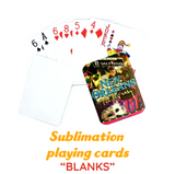 Sublimation playing card blanks