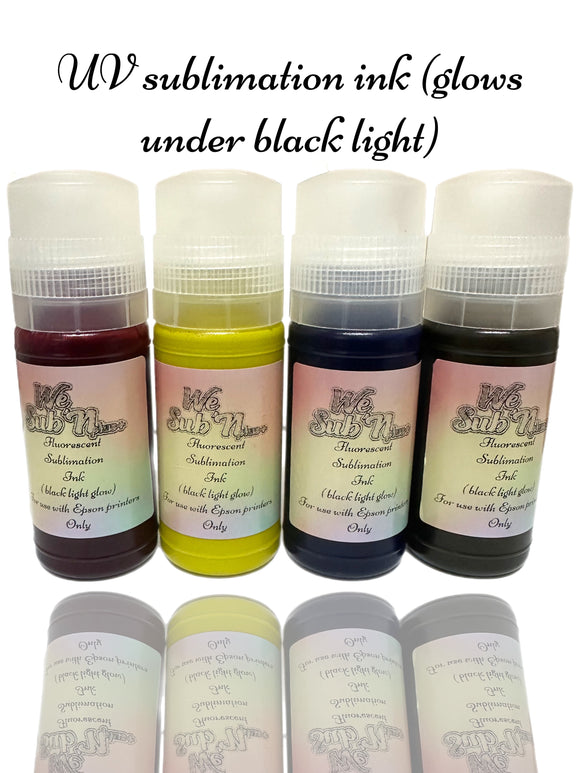 Fluorescent glow Sublimation Ink Refills