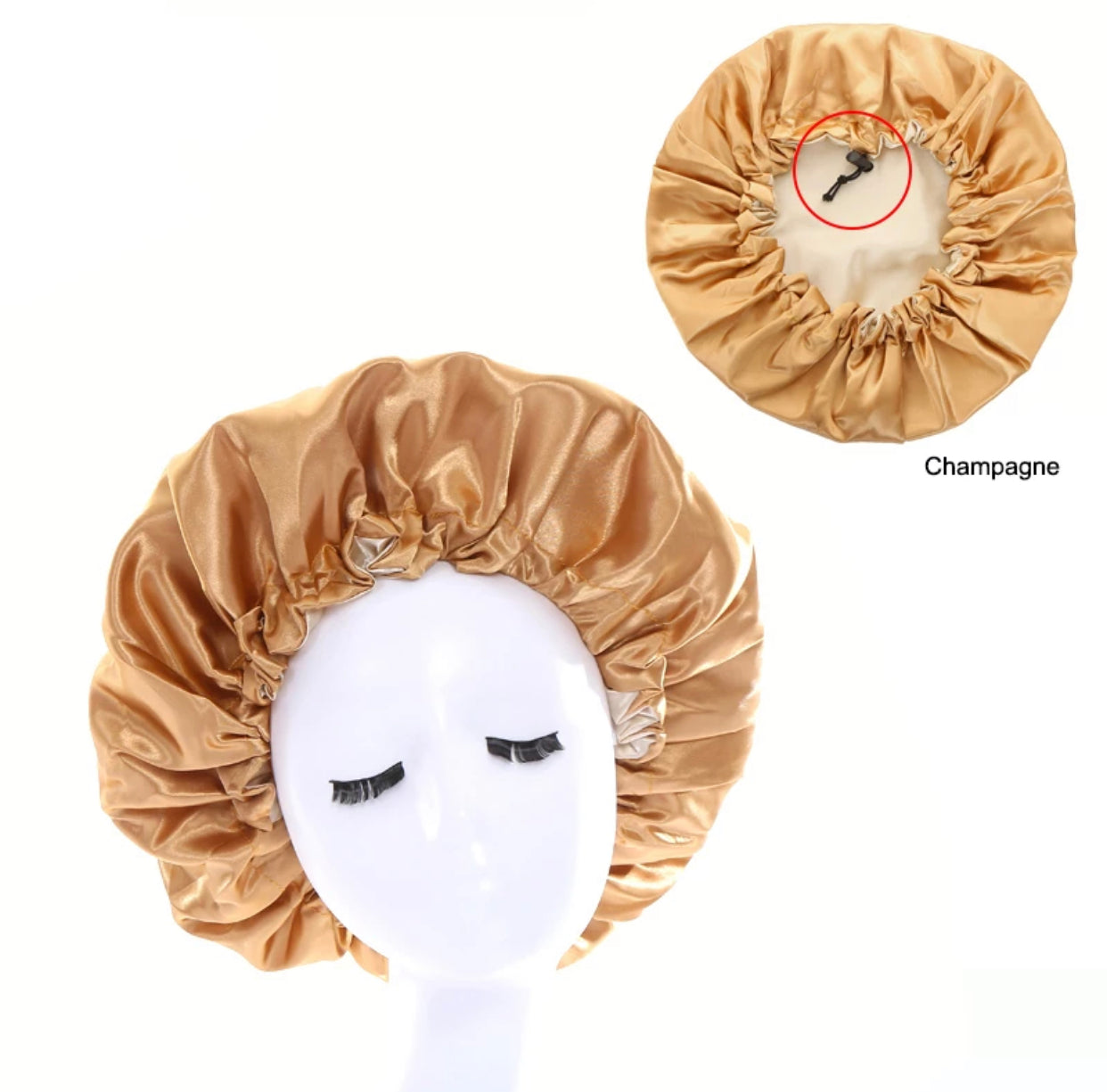 Sublimation double layer adjustable hair bonnet We Sub’N