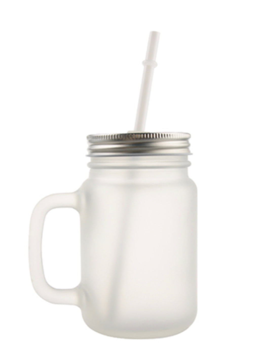 12 oz. Sublimation Frosted Mason Jar with Lid & Straw We Sub’N