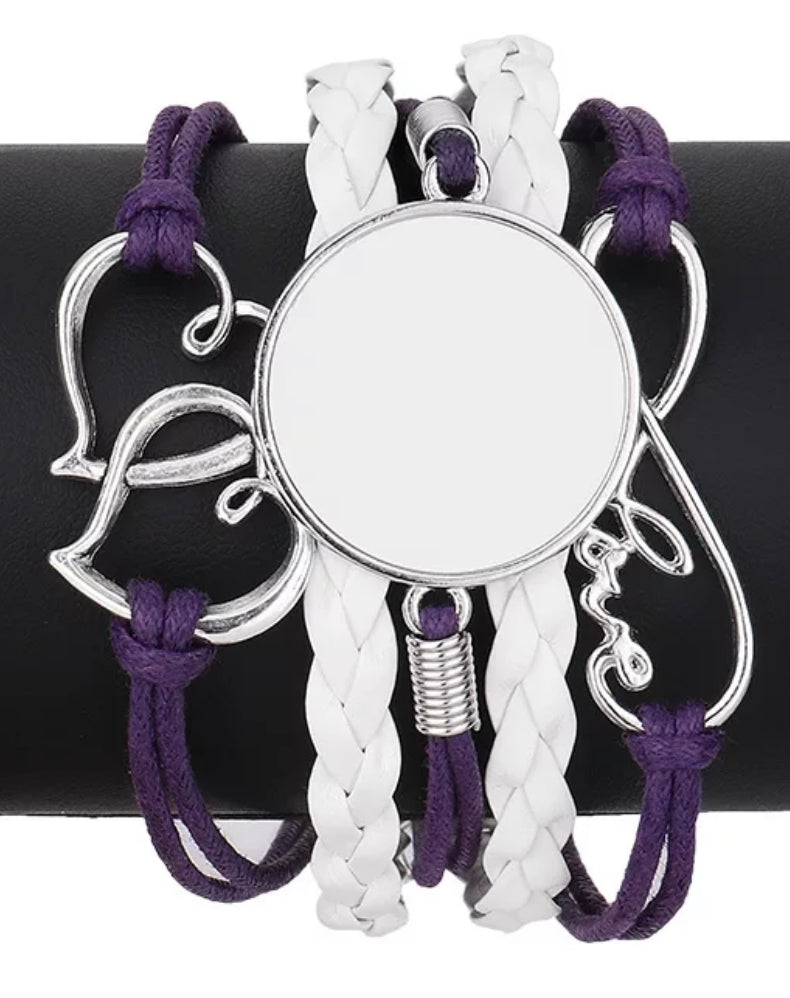 Sublimation braid style Bracelet (Blank) We Sub’N