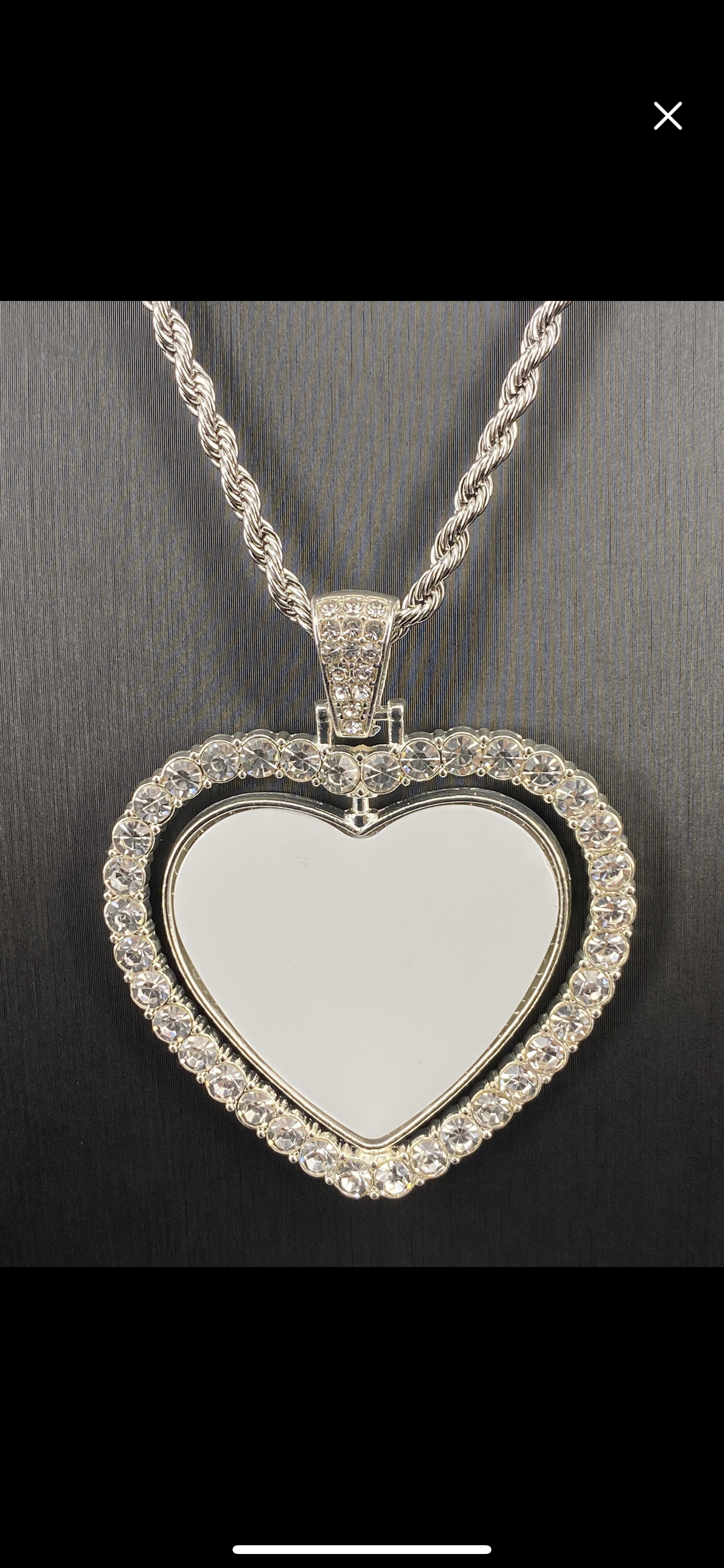 Sublimation Rotating Heart Bling Zirconia Pendant (2 photos) We Sub’N