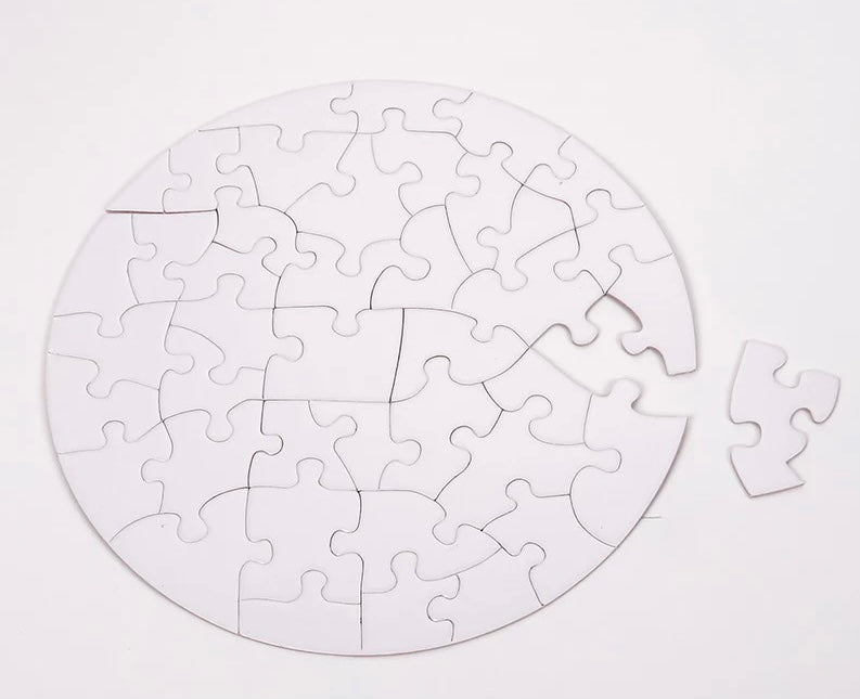 Sublimation blank circle jigsaw puzzle We Sub’N