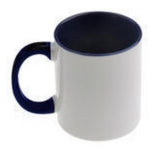 Sublimation 11 oz ceramic two tone  color contrast coffee mug