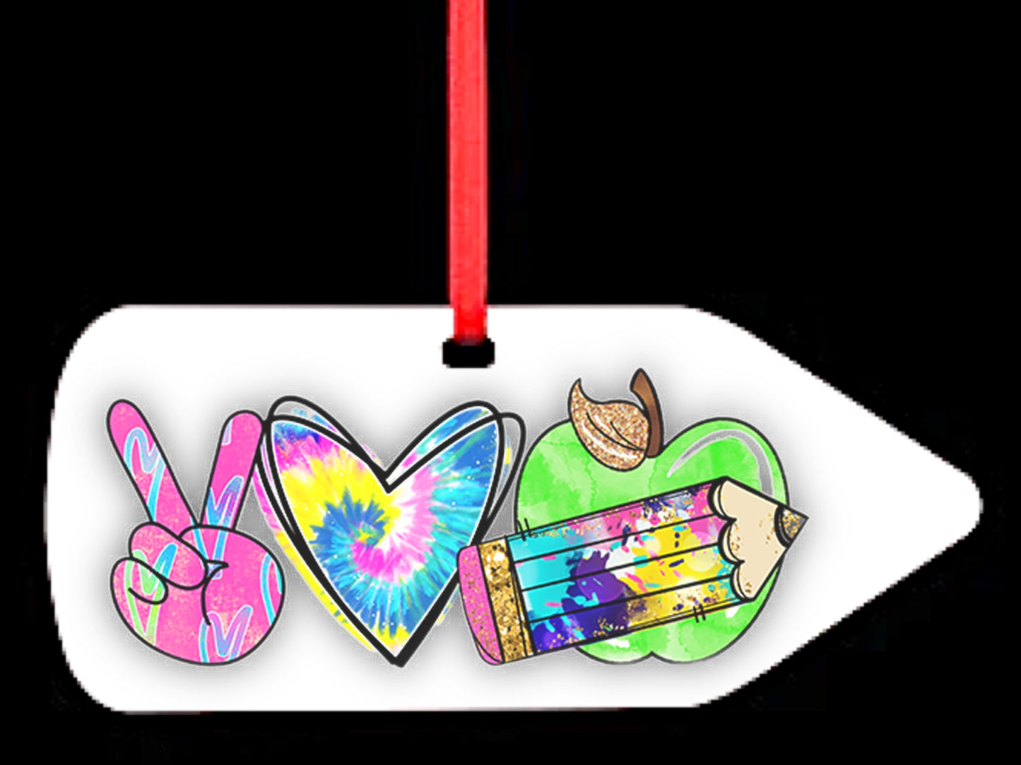 Sublimation pencil ornaments (double sided) We Sub’N