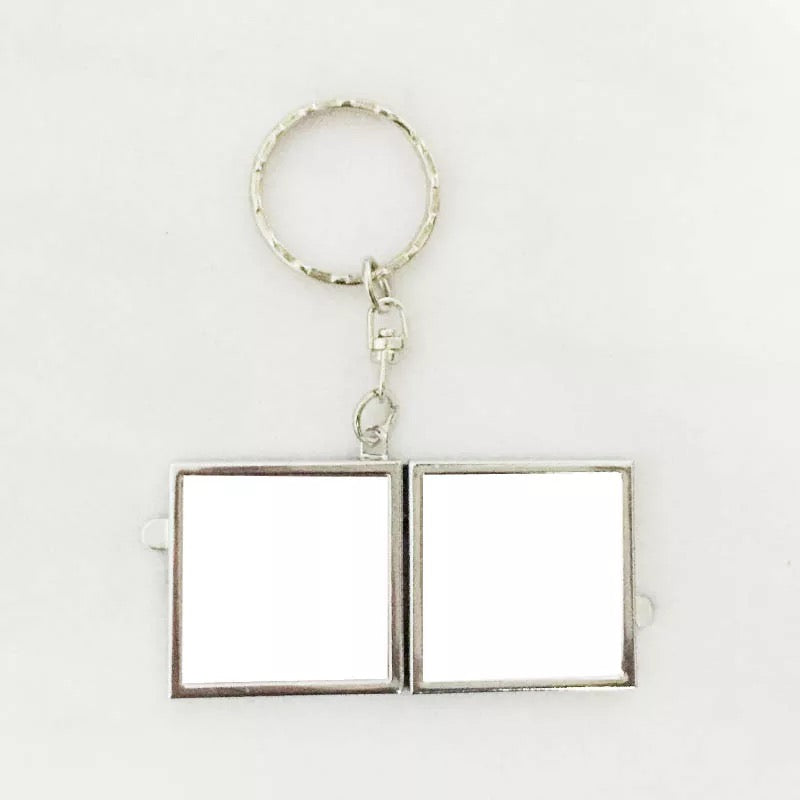 Sublimation blank Square Mirror Key Chain