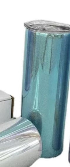 chrome Sublimation 20 oz metallic holographic tumbler We Sub’N