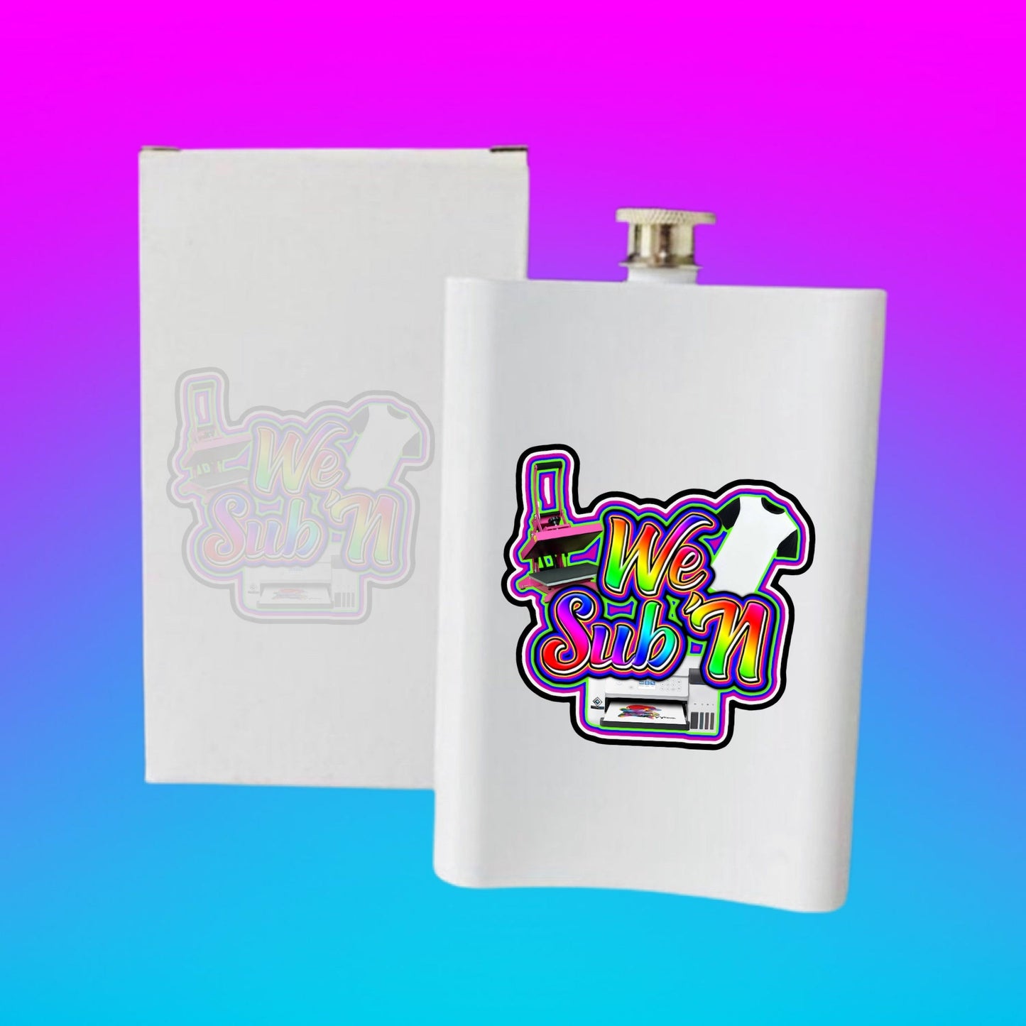 Sublimation 8oz Stainless Steel Hip Flask We Sub’N