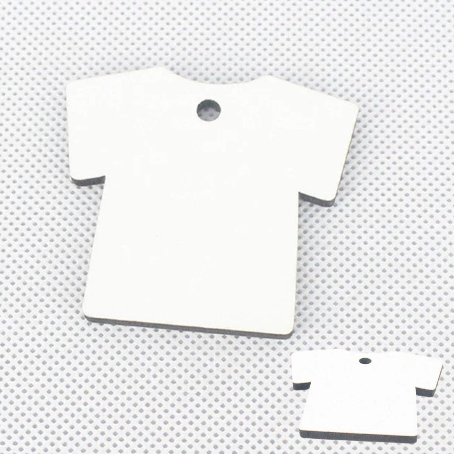 T Shirt sublimation mdf keychain blank double sided We Sub’N