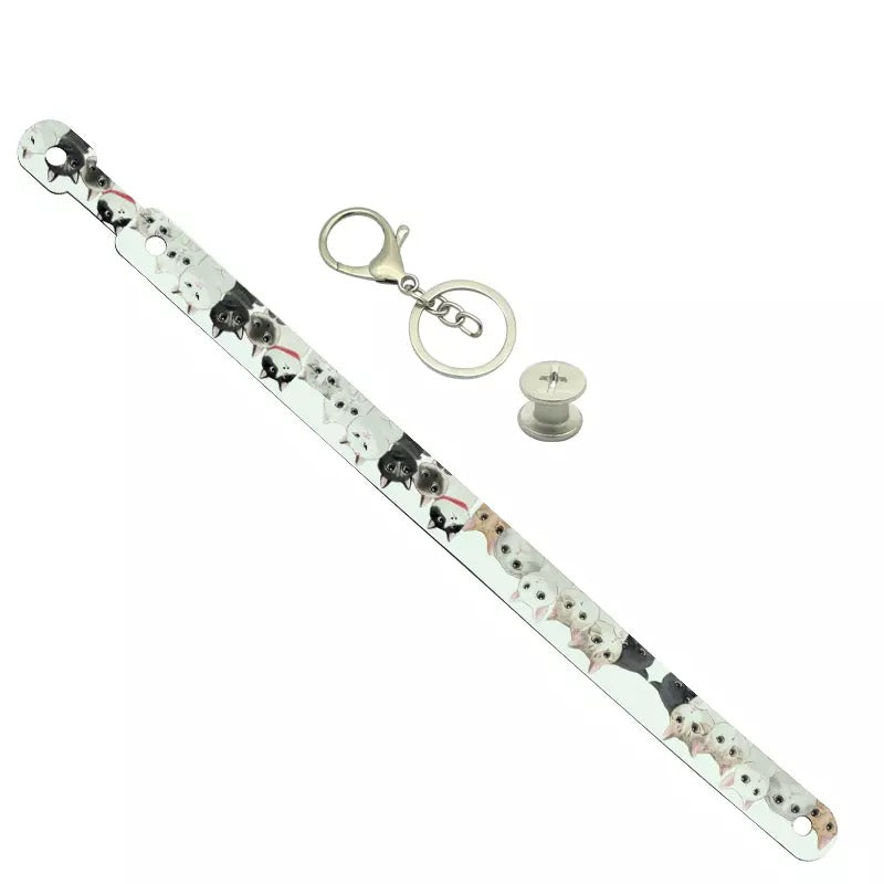 Sublimation Keychain Wristlet FAUX LEATHER We Sub’N