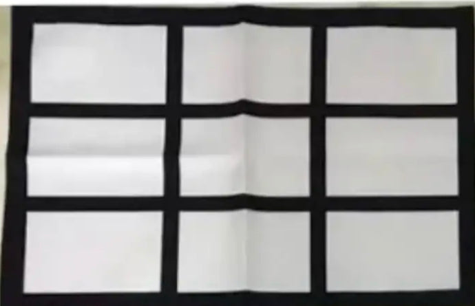 9 Panel Sublimation table Place mat Size: 30x40cm We Sub’N