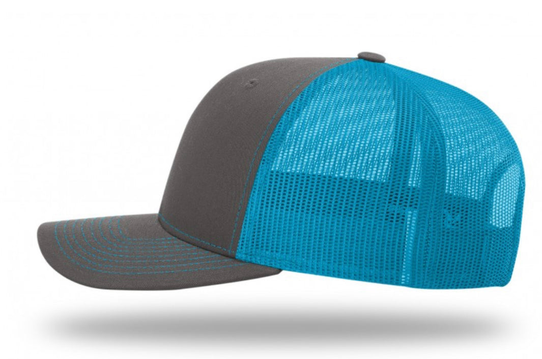 BLANK TRUCKER HATS - STRUCTURED MESH BK CAPS (COMPARE TO