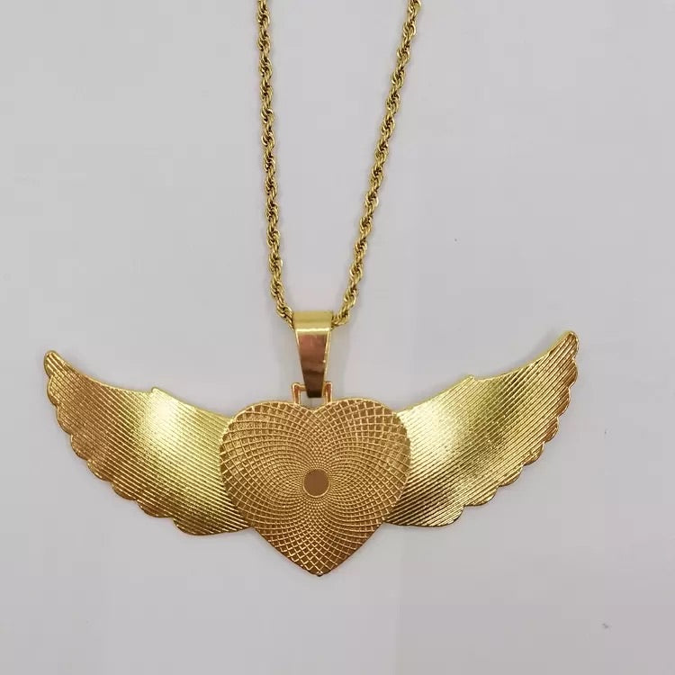 Sublimation heart angel wings We Sub’N