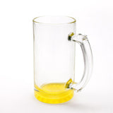 Sublimation color pop clear beer mug