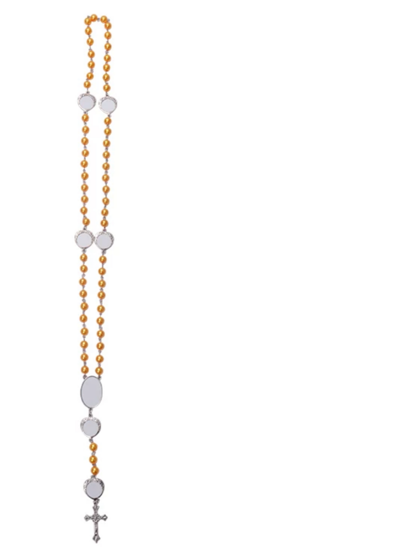 GOLD HEART SUBLIMATION ROSARY (7 blanks) We Sub’N