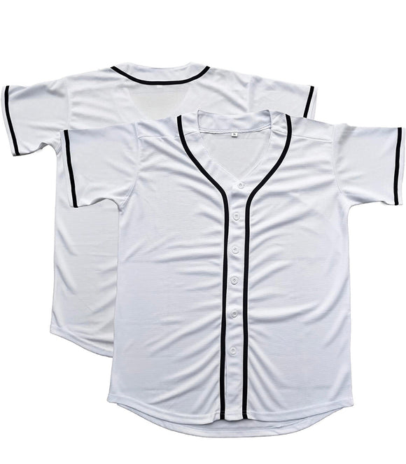 MESH We Sub’N ™️ kids Sublimation baseball jersey(mesh) WITH BLACK PIPING