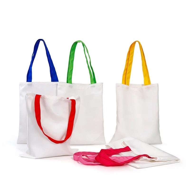 Sublimation Colored Handle Carrying Tote Yellow