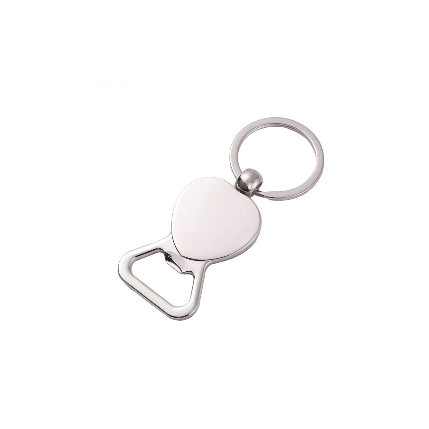 Metal sublimation heart bottle opener keychain with box We Sub’N