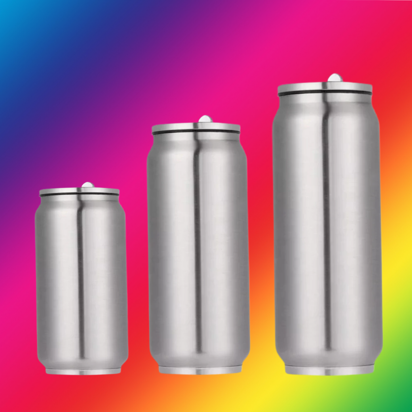 15 oz Sublimation Cola Can Bottle silver We Sub’N