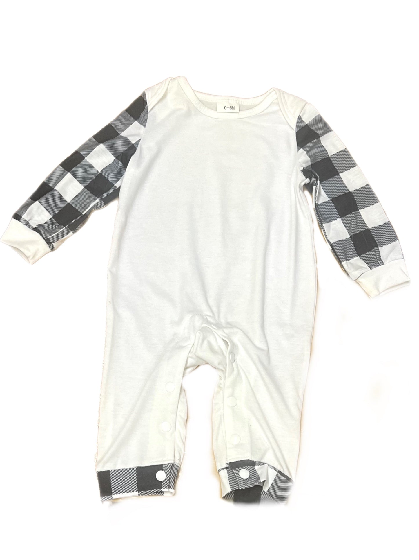 Infant toddler & youth Sublimation Buffalo plaid Pajamas We Sub’N