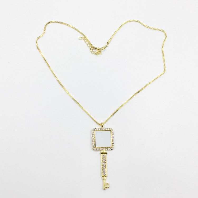 Sublimation Key to my heart Necklace We Sub’N