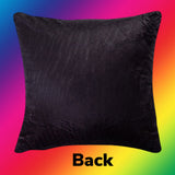 Sublimation 13 panel soft plush pillow case(black back)