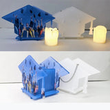 Sublimation acrylic lantern center piece with artificial candle