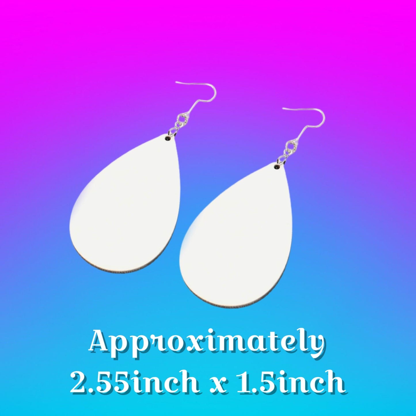 Sublimation blank Small CIRCLE mdf earring We Sub’N