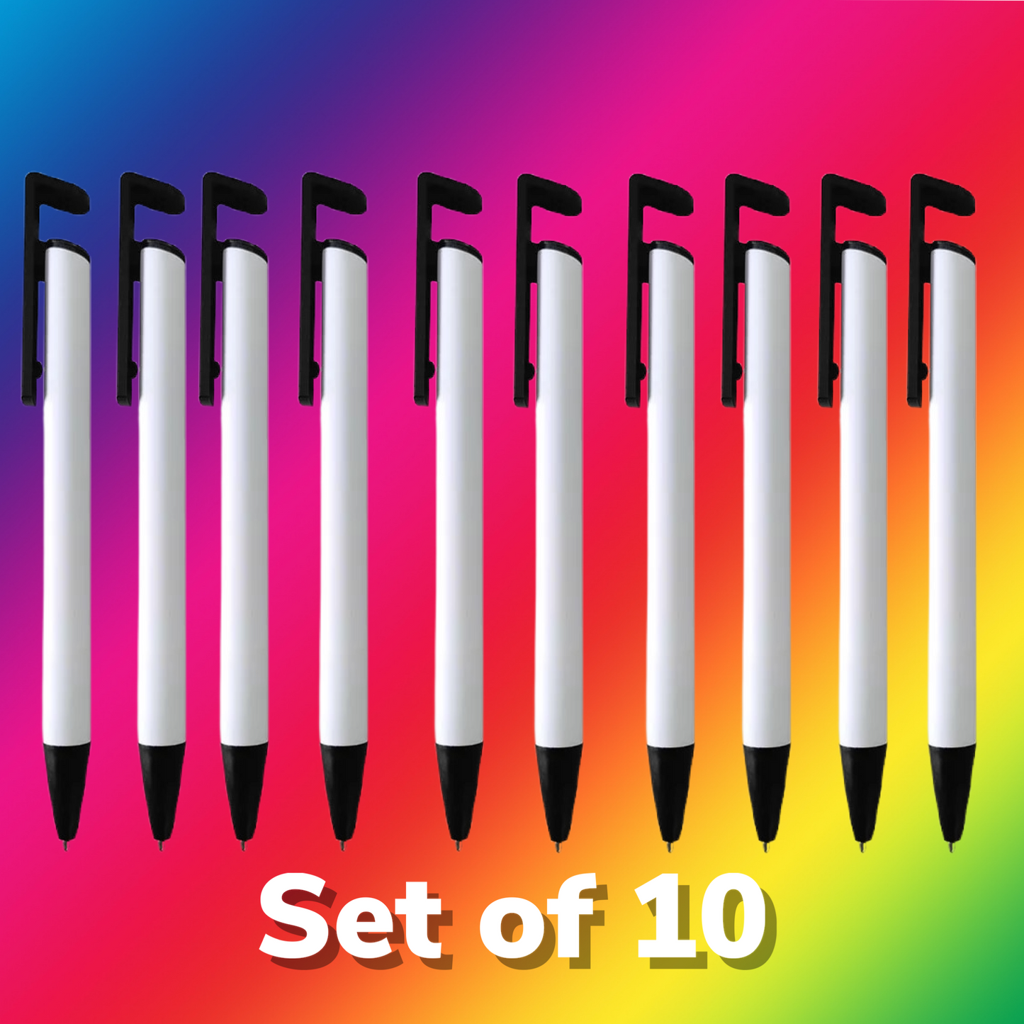 (10) Sublimation ink pens blank with shrink wrap We Sub’N