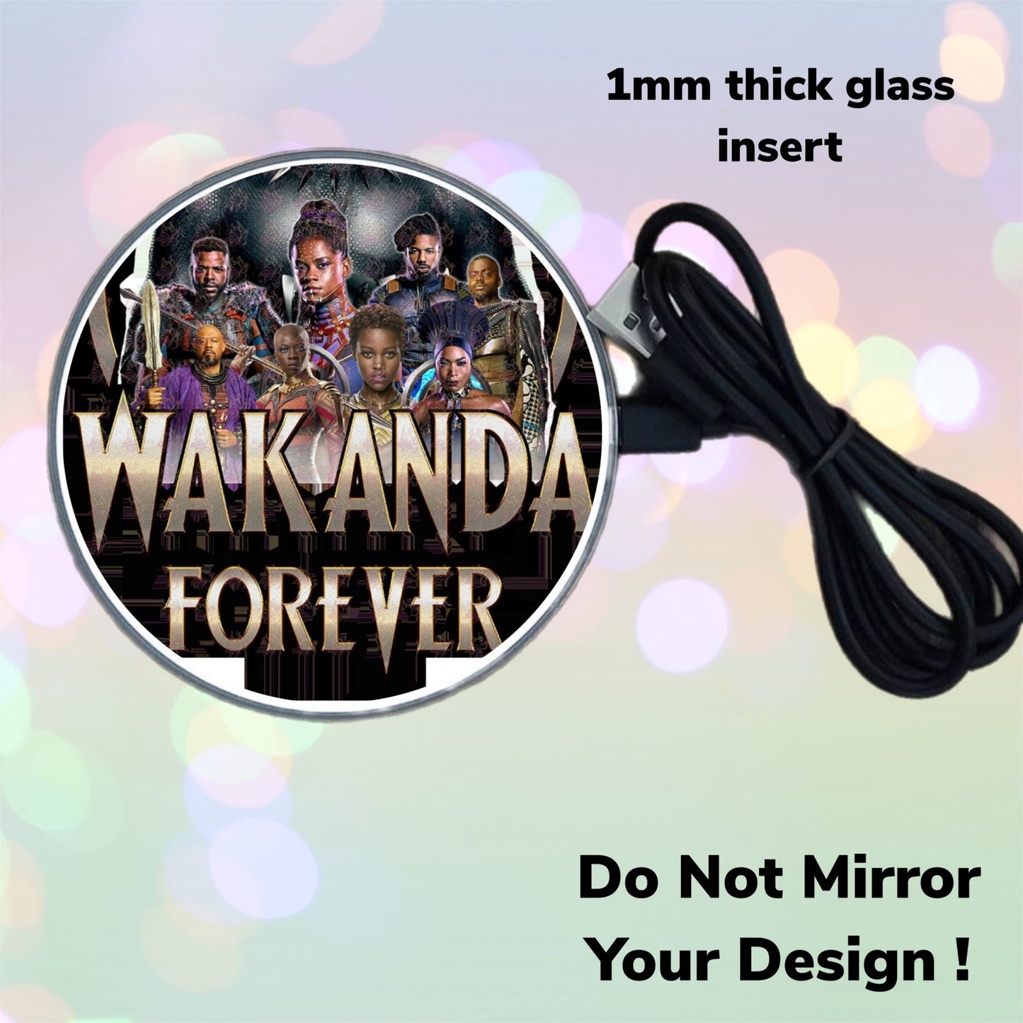 Sublimation Wireless Charger LED Pad – BlankWireless Charger for Sublimationand Customization – Black 10W Sublimation Fast ChargePad Compatible with iPhone, Samsung, QI-Enabled Devices We Sub’N