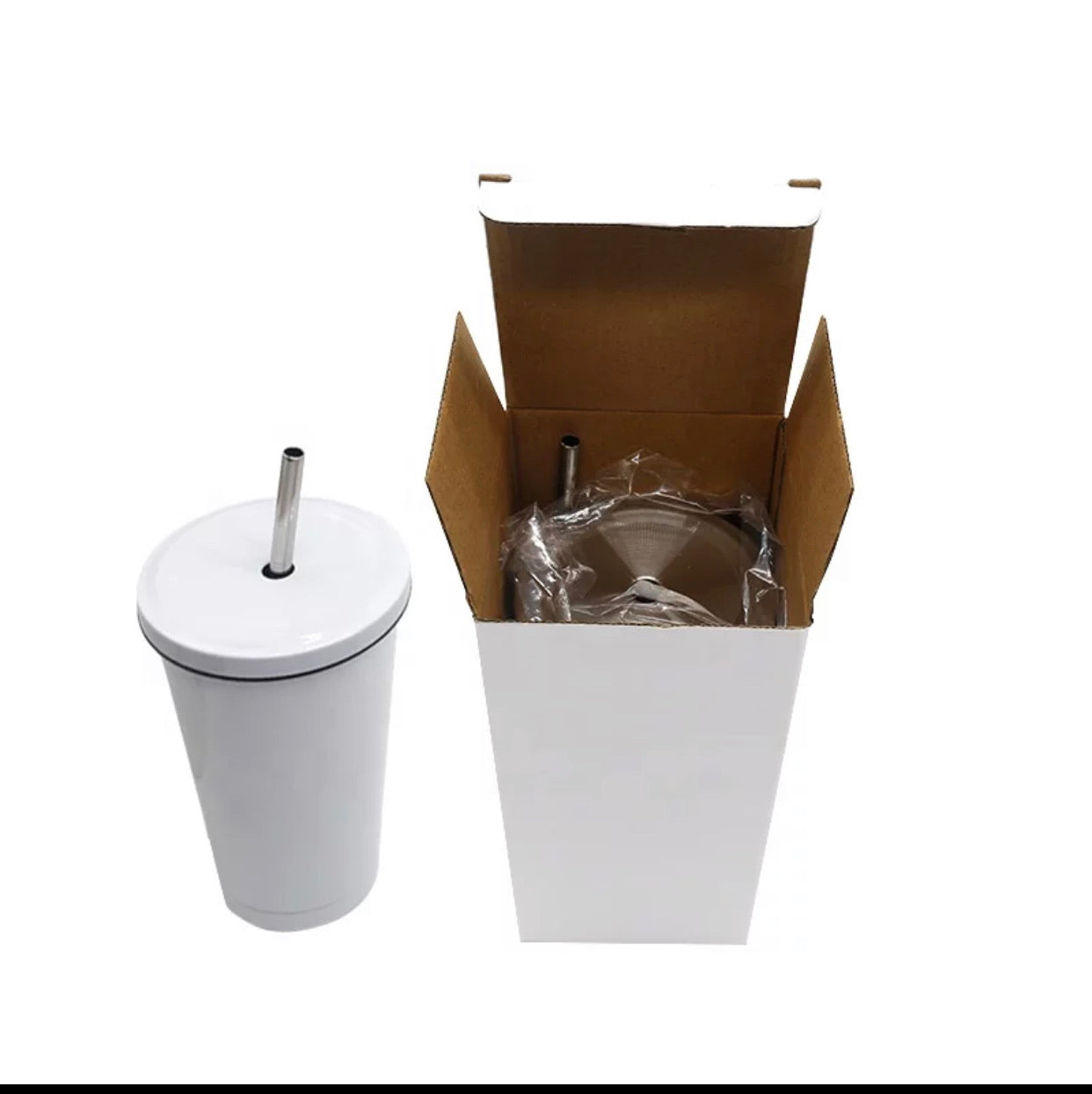 Sublimation Cone Star Bucks STYLE 550ml Tumbler With Straw We Sub’N