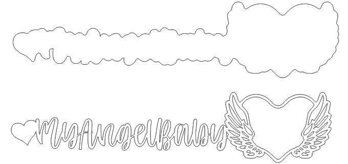 SINGLE (1) FULL Sublimation MY ANGEL BABY We Sub’N