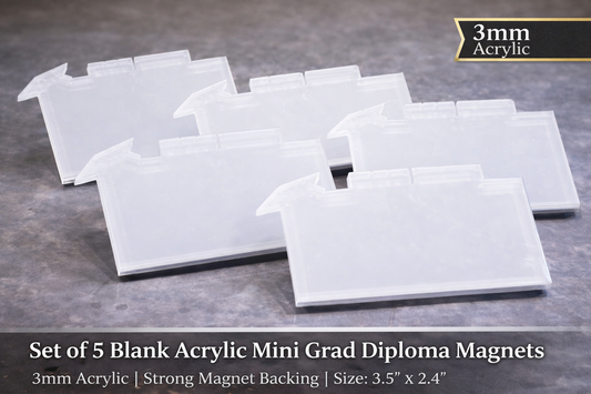 Sublimation blank mini diploma set of (5) We Sub’N
