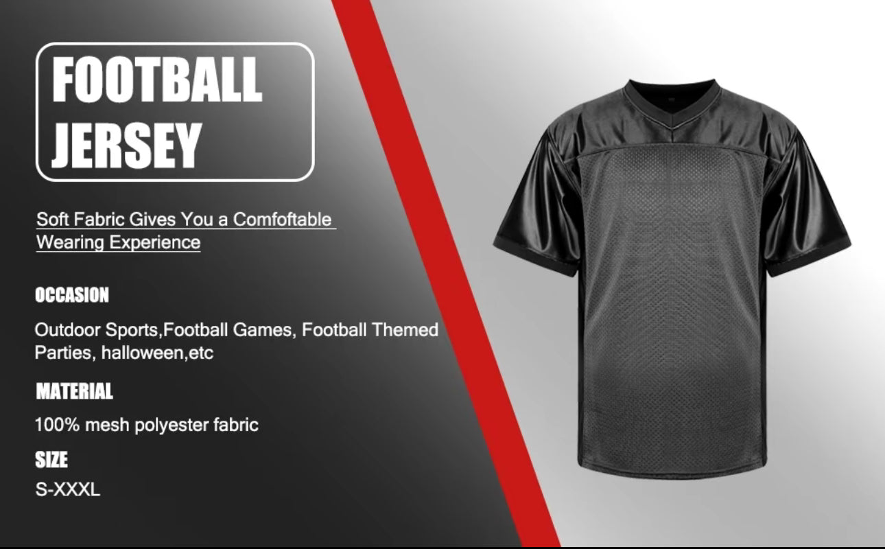 Sublimation blank football jersey (black can not sublimated) We Sub’N