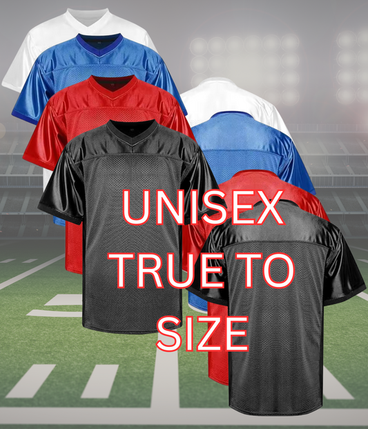 Sublimation blank football jersey (black can not sublimated) We Sub’N
