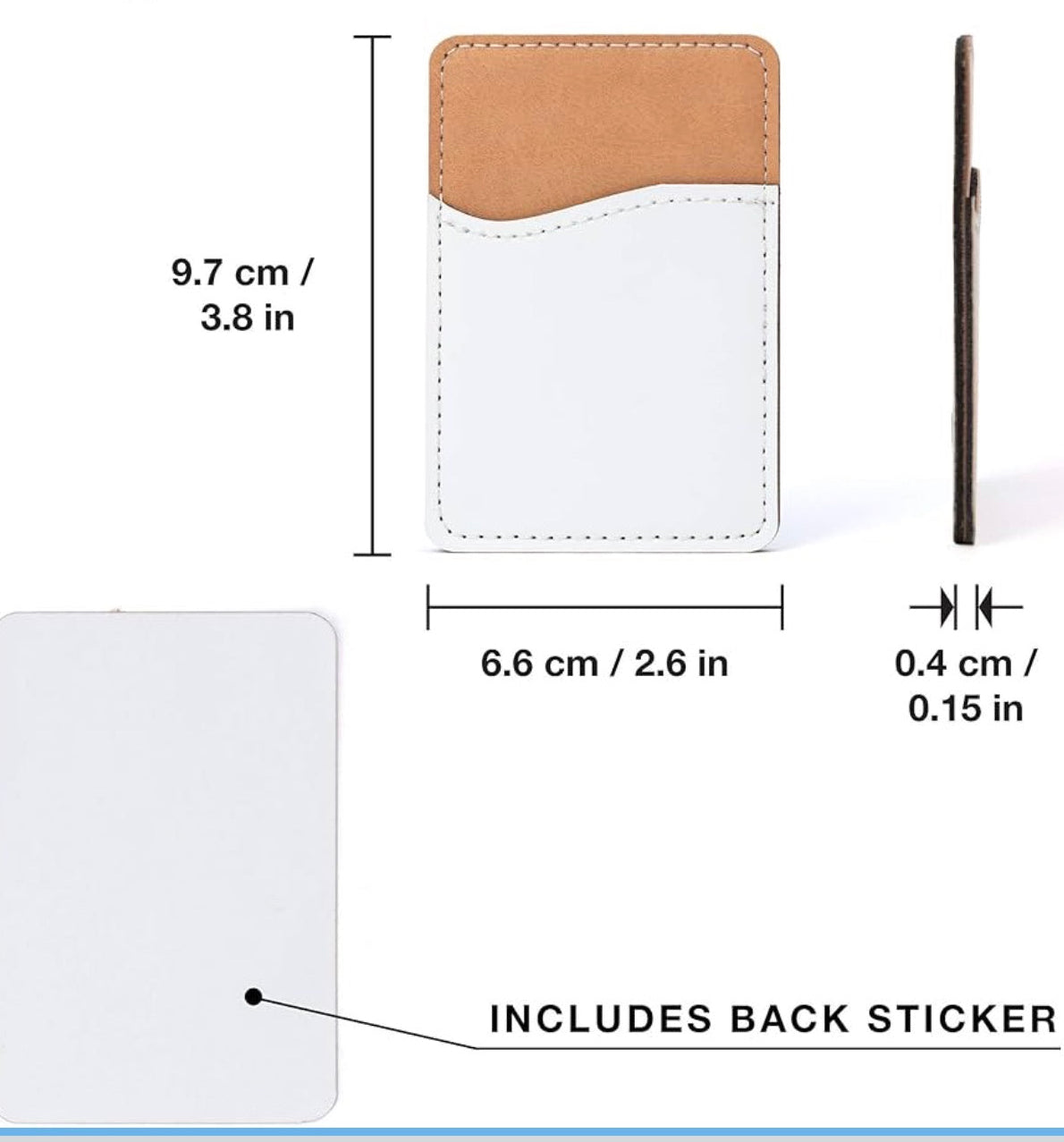 Sublimation Phone card holder(blank) We Sub’N