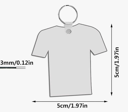 sublimation jersey mdf keychain blank double sided We Sub’N