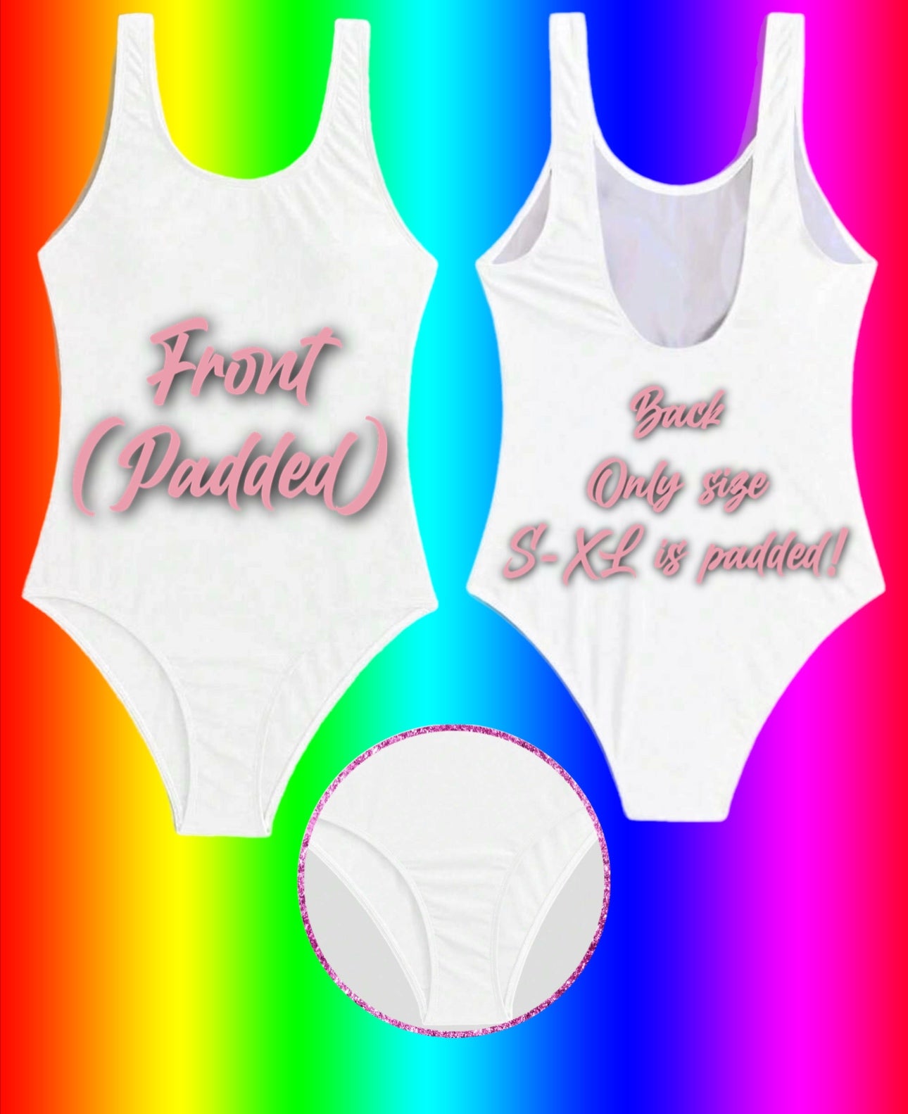 Sublimation  One Piece Swimsuit Women Swimwear Bikini Bathing suit  Backless high cut Beachwear swimsuit We Sub’N