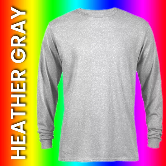 LONG SLEEVE  Colored cotton feel Unisex Basic (light weight) Sublimation T-shirt We Sub’N
