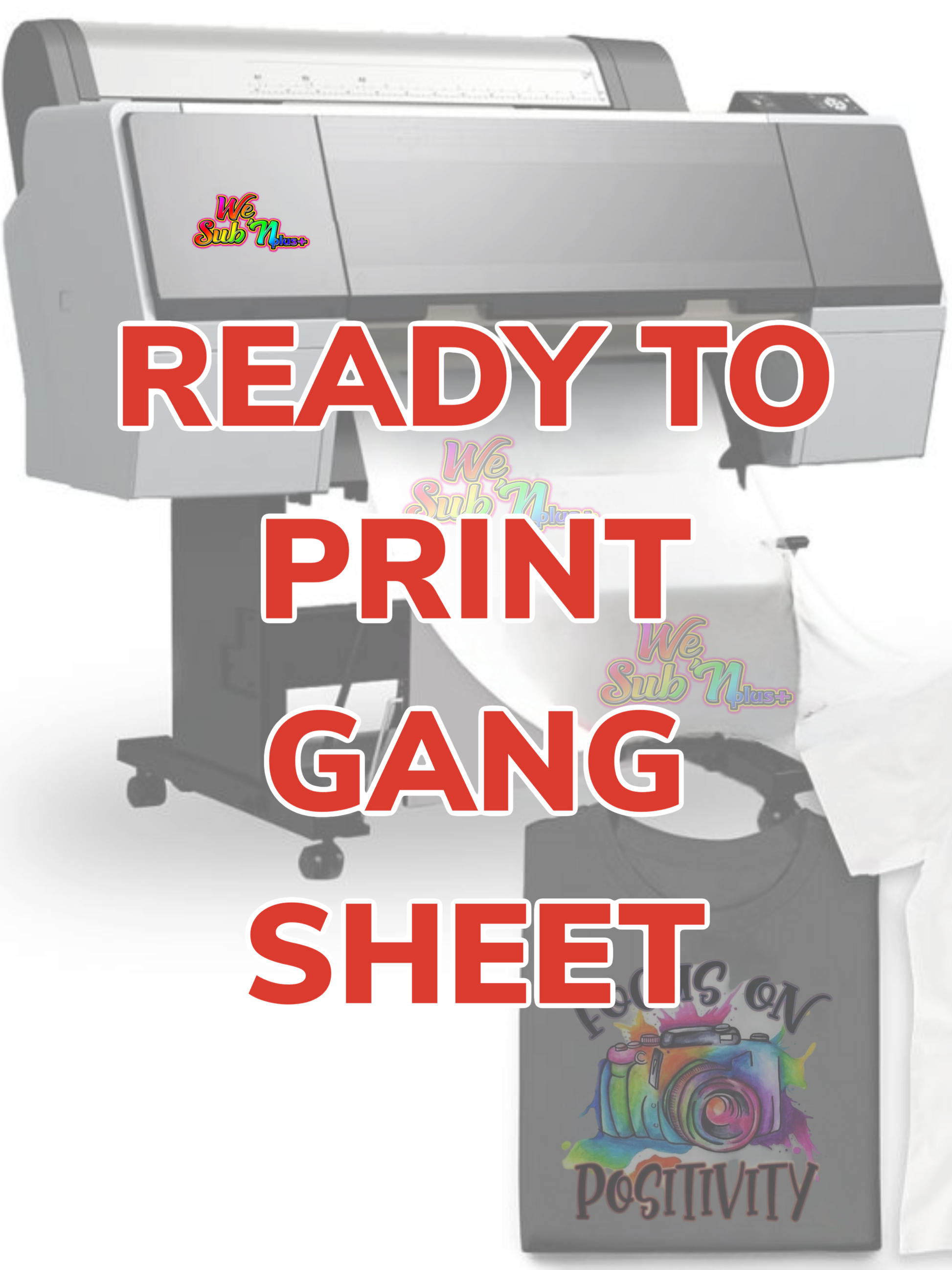 Custom READY TO PRINT dtf gang sheet Orders placed before 8am will be available same day We Sub’N